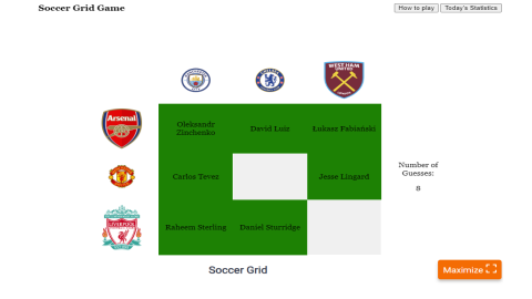 Football Grid - Play Football Grid On Foodle