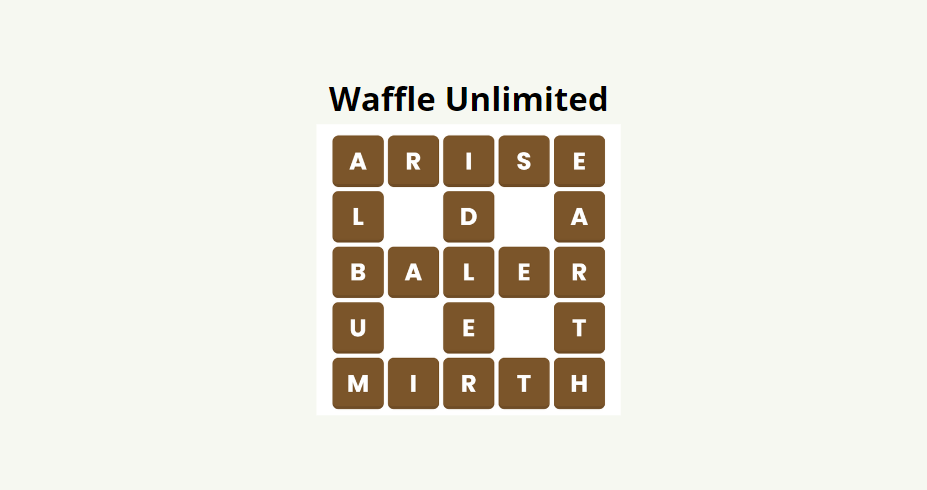 Every Wordle player should try Waffle, a daily word puzzle that's